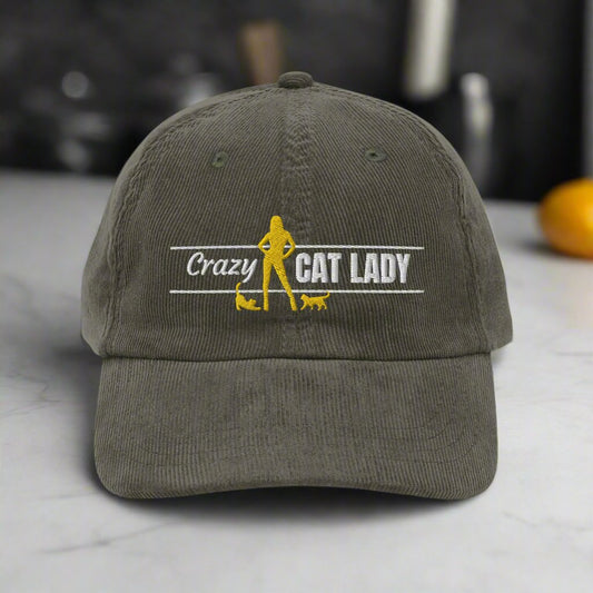 Crazy Cat Lady Corduroy Hat - Hats - EpiAl's Shop