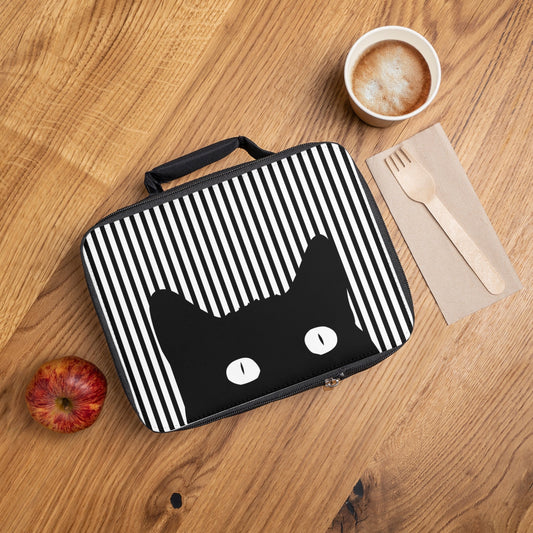 Curious Cat Lunch Bag - Bags - Epileptic Al’s Shop