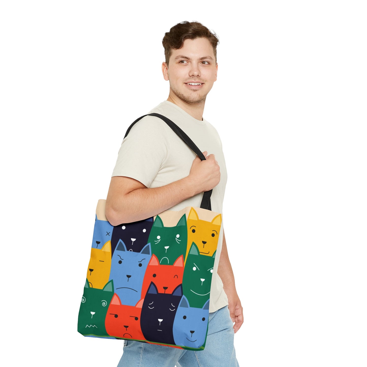 Curious Cats Tote Bag - Bags - Epileptic Al’s Shop