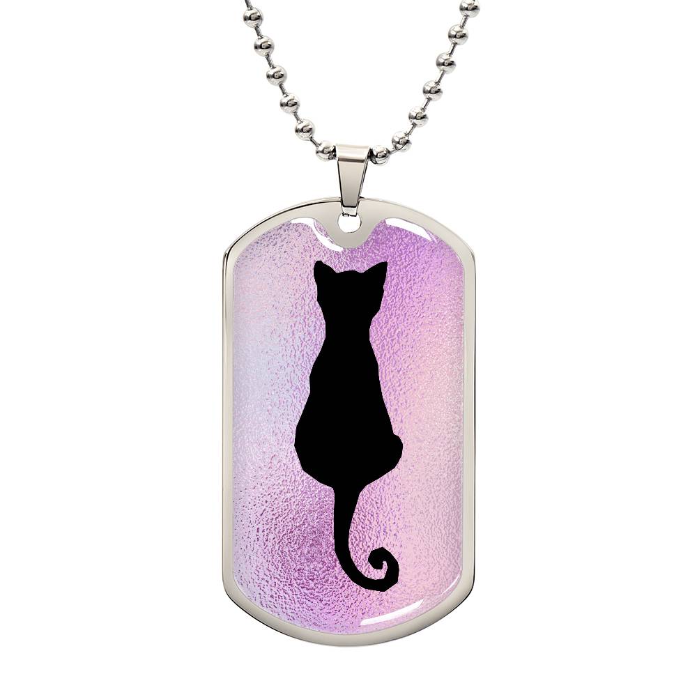 Curly Tailed Black Cat Necklace - Jewelry - Epileptic Al’s Shop