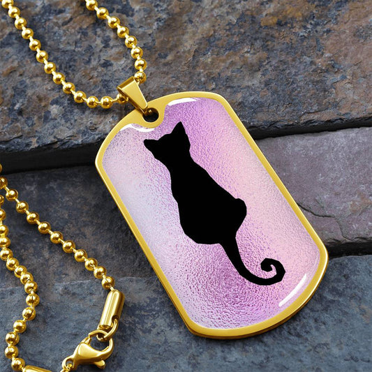 Curly Tailed Black Cat Necklace - Jewelry - Epileptic Al’s Shop