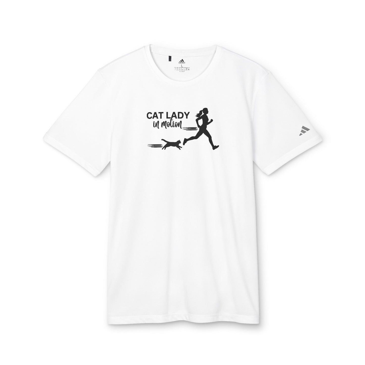 Customized Cat Lady in Motion adidas® Sport T - shirt - T - Shirt - Epileptic Al’s Shop