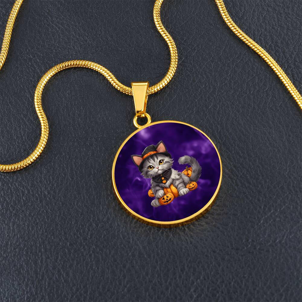 Cute Spooky Kitty Necklace - Jewelry - Epileptic Al’s Shop