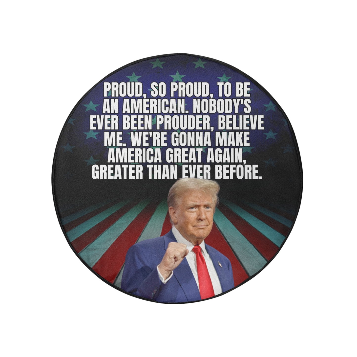 Trump Proud to be American Spare Tire Cover(Medium)(16")