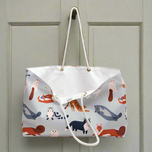 Dancing Kitties Weekender Bag - Bags - Epileptic Al’s Shop