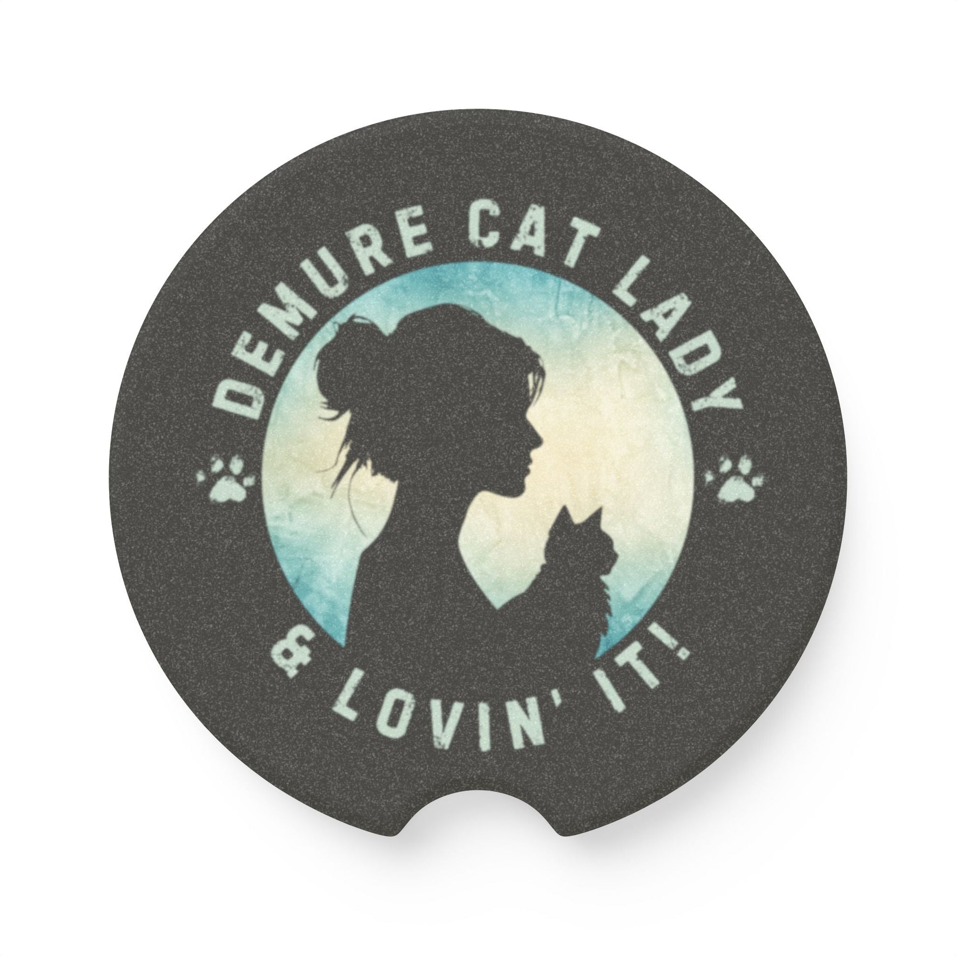 Demure Cat Lady Soapstone Car Coaster - Vehicle Accessories - EpiAl's Shop