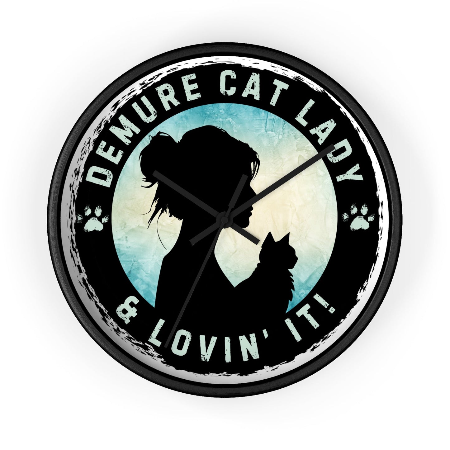 Demure Cat Lady Wall Clock - Home Decor - EpiAl's Shop