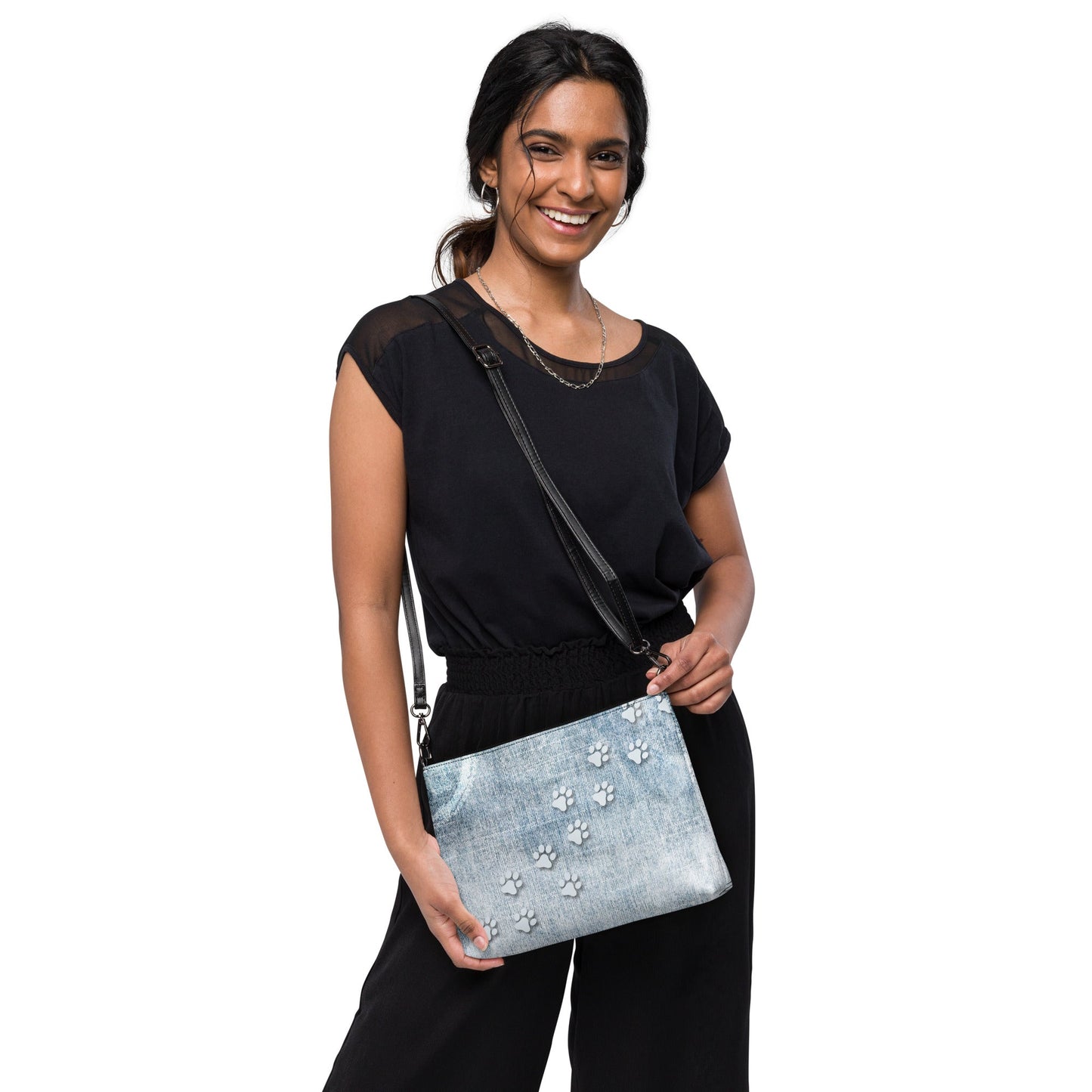 Denim - Like Pawprint Crossbody Bag - bag - EpiAl's Shop