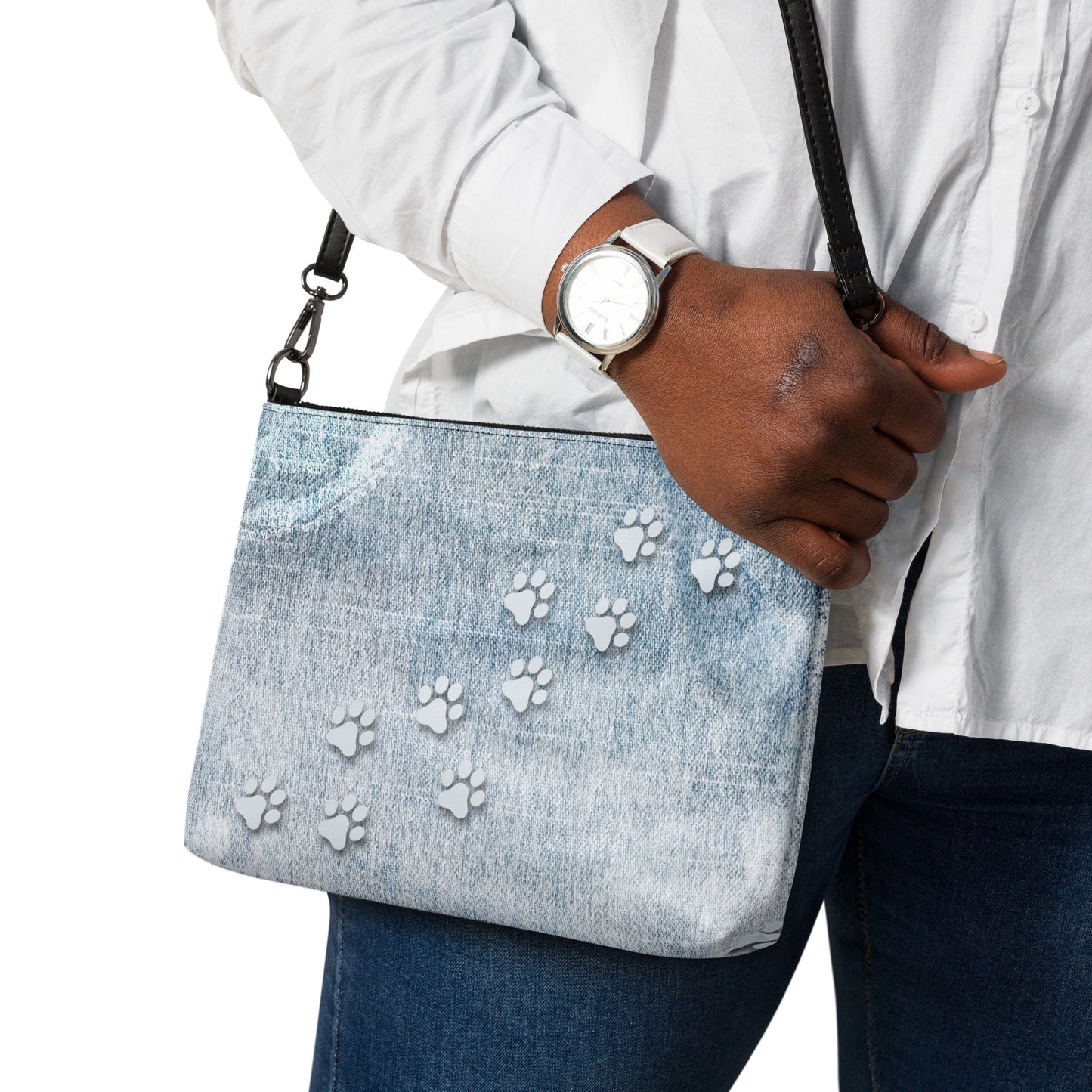 Denim - Like Pawprint Crossbody Bag - bag - EpiAl's Shop