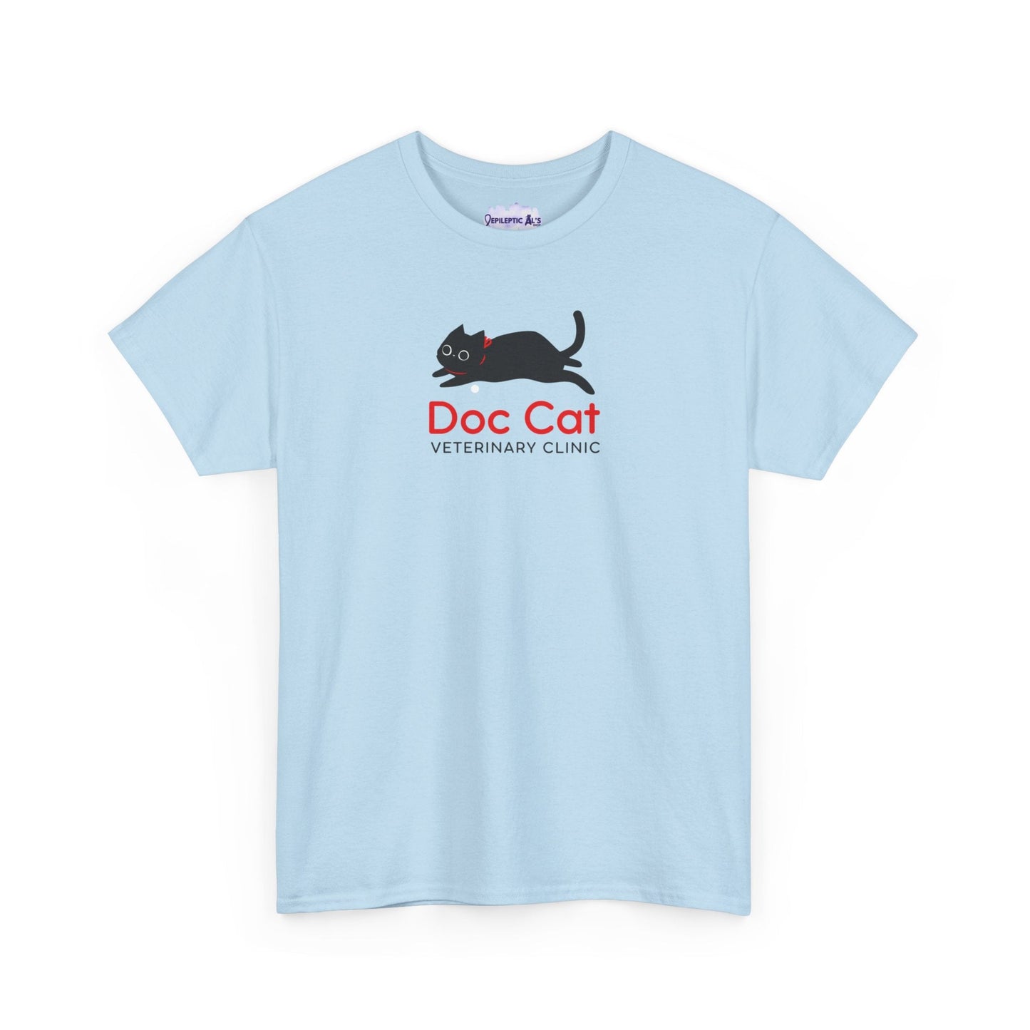 Doc Cat Unisex Heavy Cotton Tee - T - Shirt - Epileptic Al’s Shop