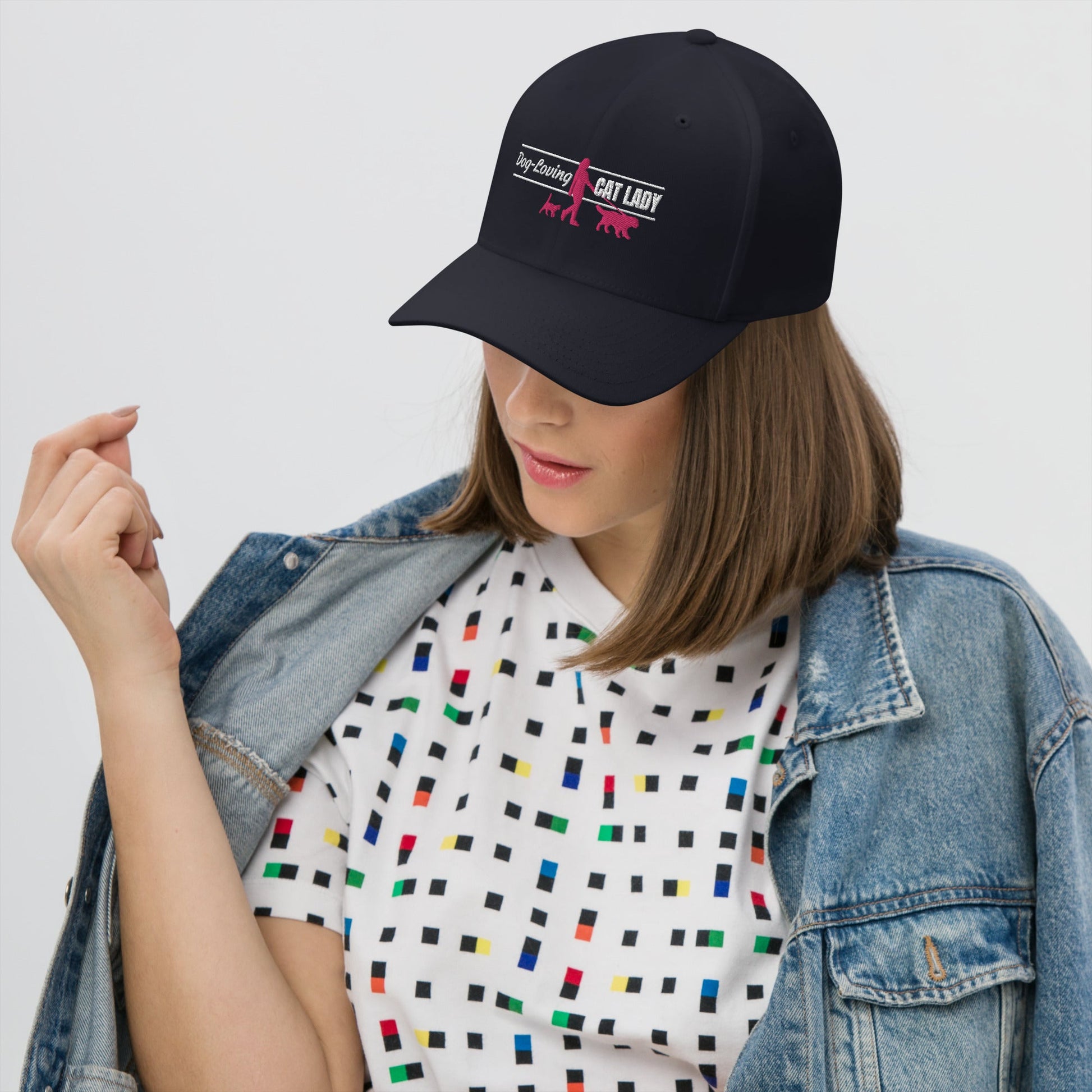 Dog - Loving Cat Lady Structured Twill Cap - Hats - EpiAl's Shop