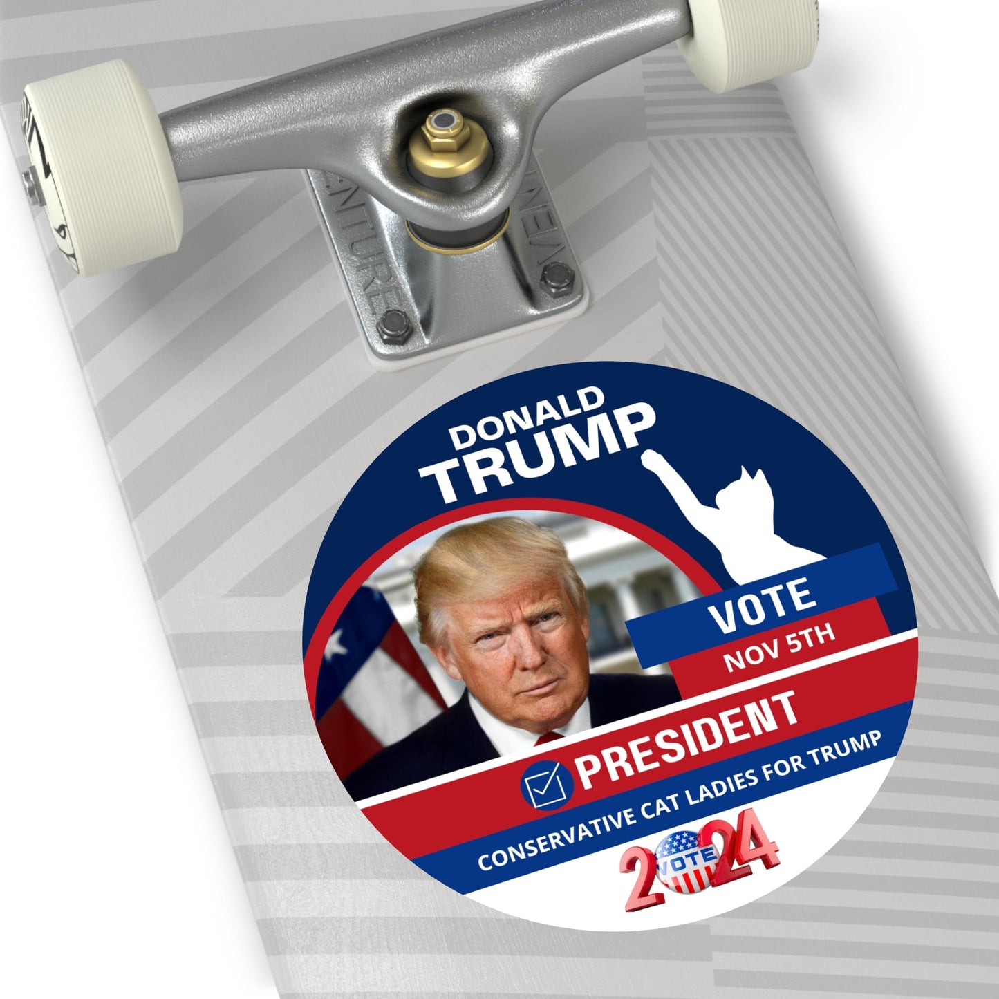 Donald Trump for President Round Vinyl Stickers - Paper products - EpiAl's Shop