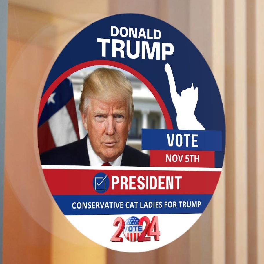 Donald Trump for President Round Vinyl Stickers - Paper products - EpiAl's Shop