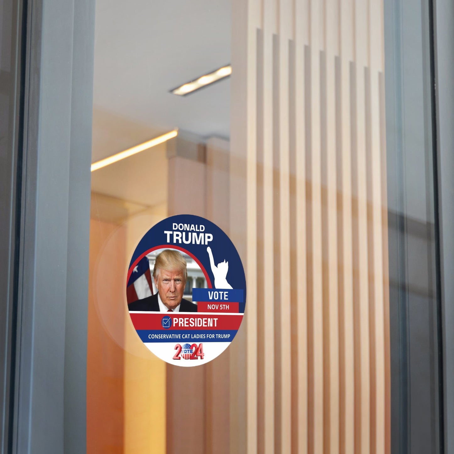 Donald Trump for President Round Vinyl Stickers - Paper products - EpiAl's Shop