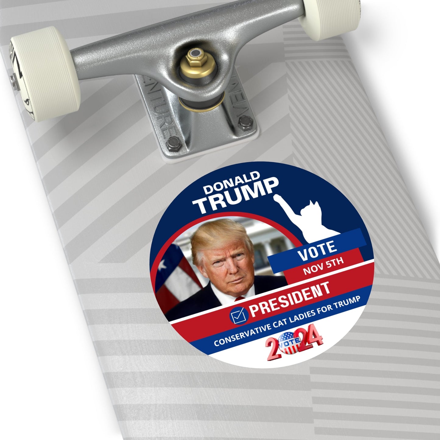 Donald Trump for President Round Vinyl Stickers - Paper products - EpiAl's Shop