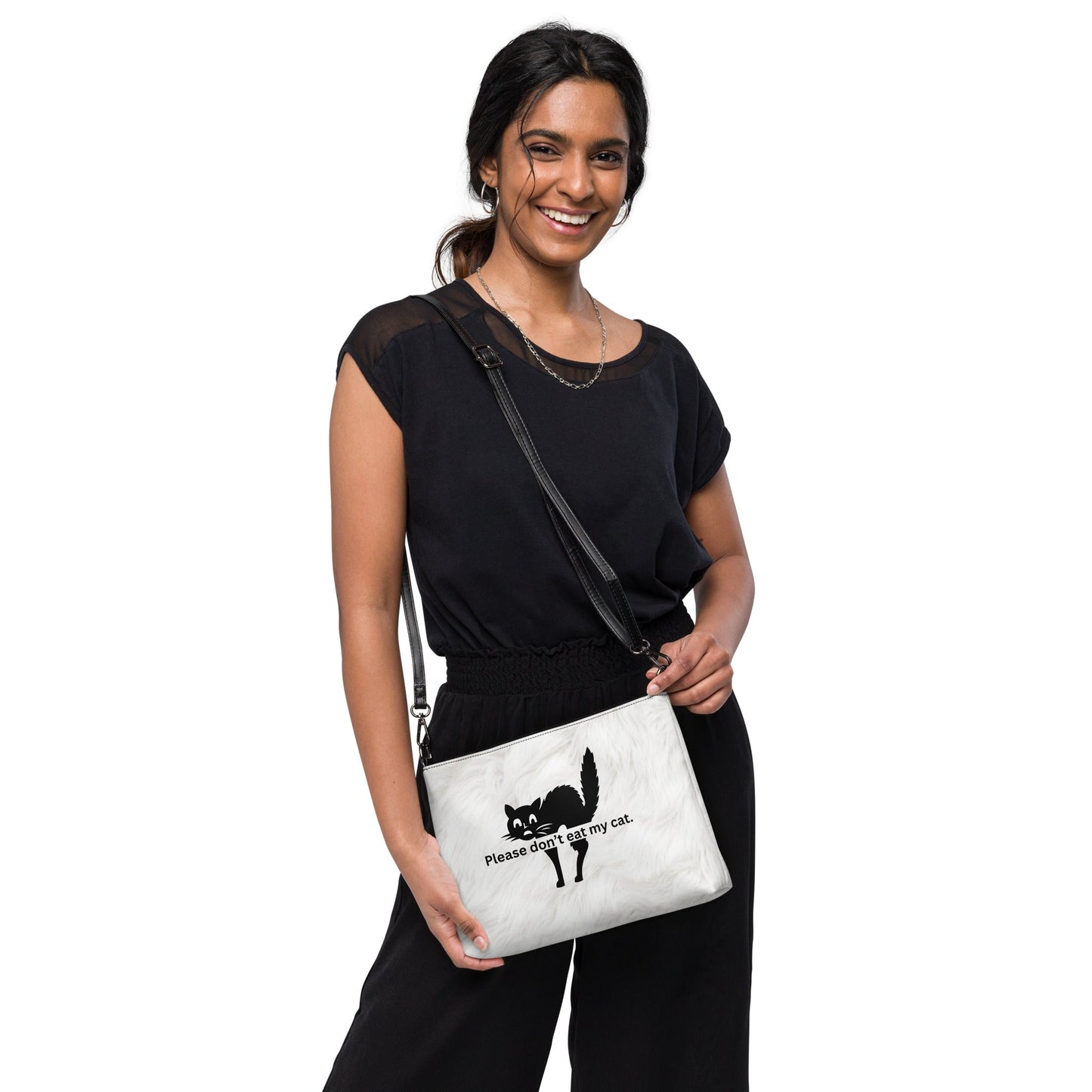 Don't Eat My Cat Crossbody Bag - handbag - EpiAl's Shop