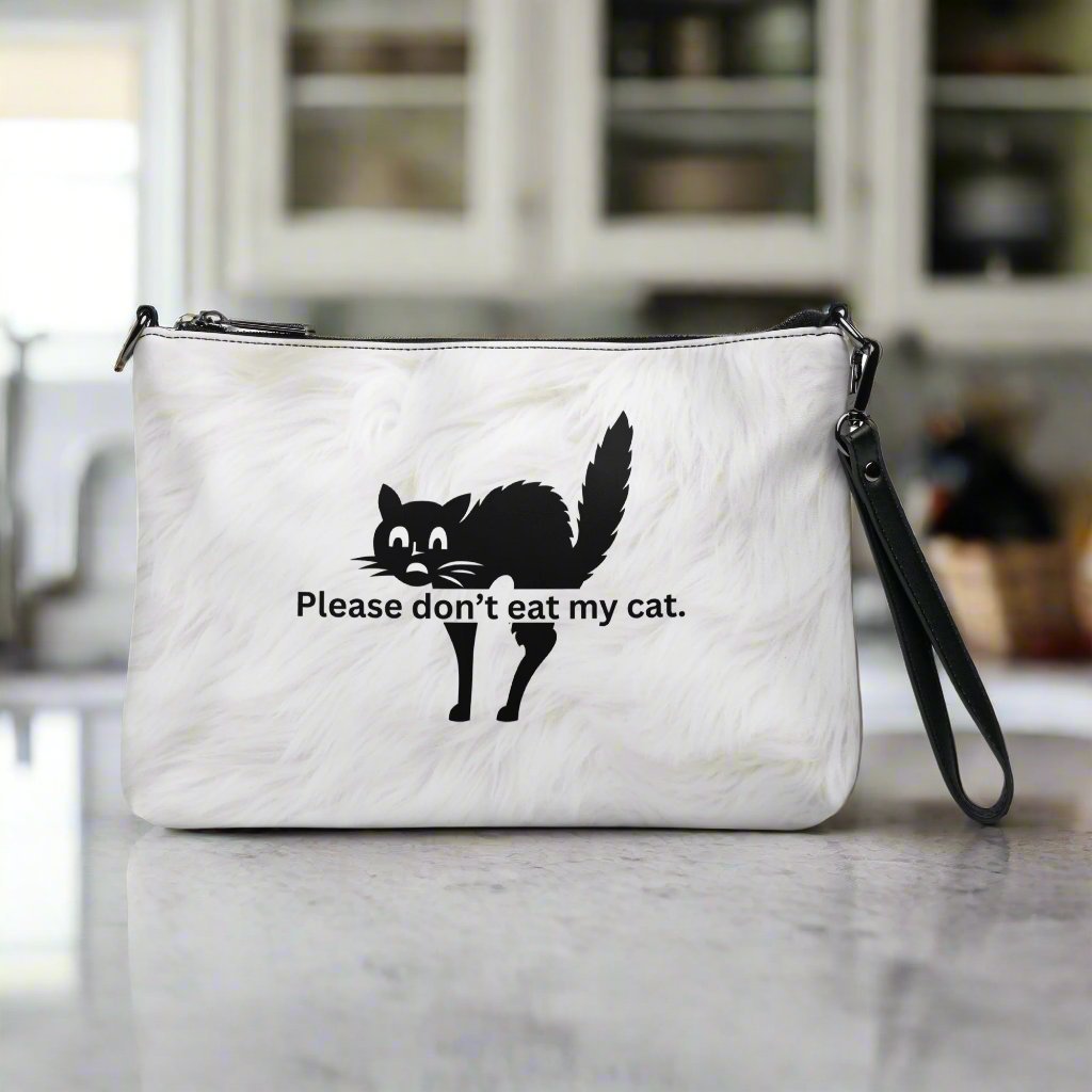 Don't Eat My Cat Crossbody Bag - handbag - EpiAl's Shop