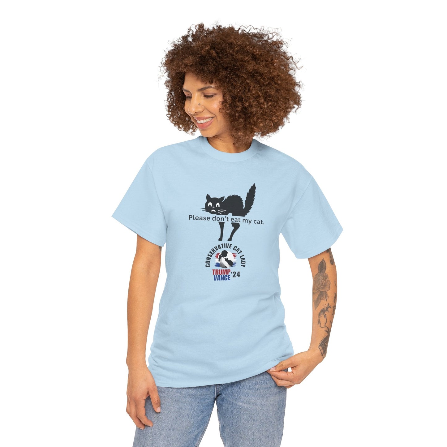 Don't Eat My Cat Trump 24 Unisex Heavy Cotton Tee - T-Shirt - EpiAl's Shop