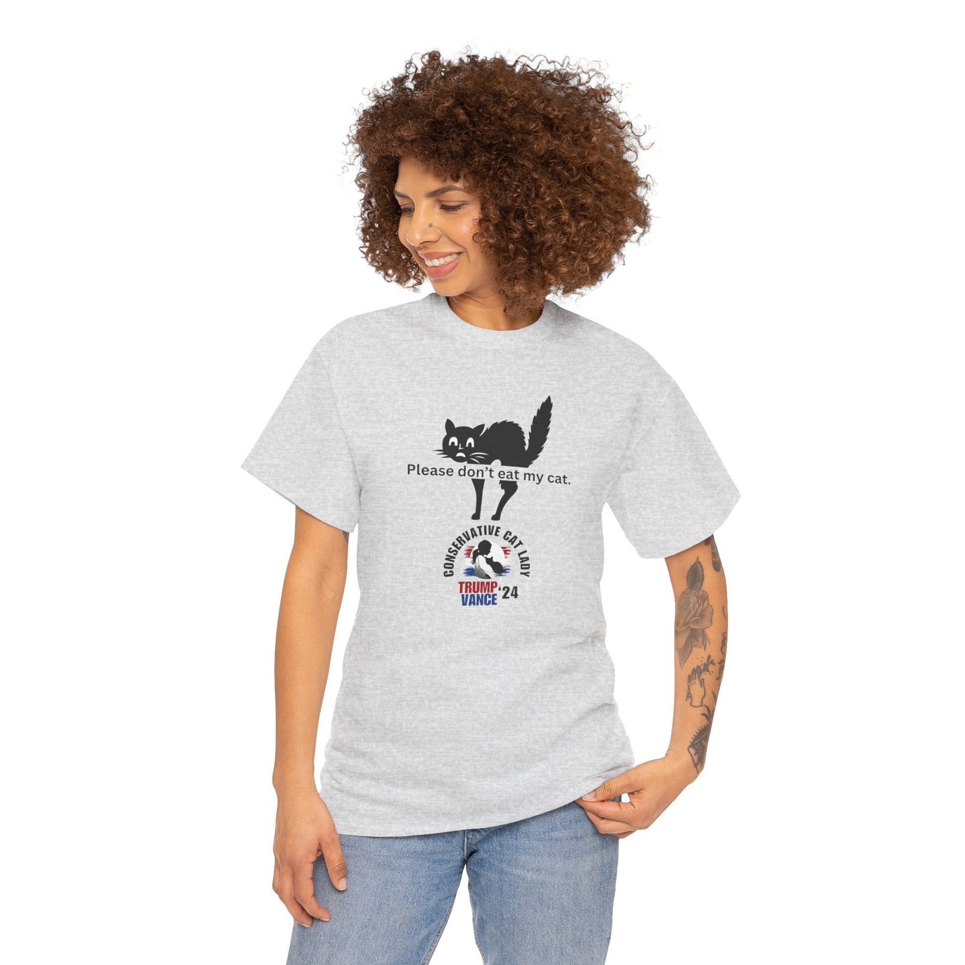 Don't Eat My Cat Trump 24 Unisex Heavy Cotton Tee - T-Shirt - EpiAl's Shop