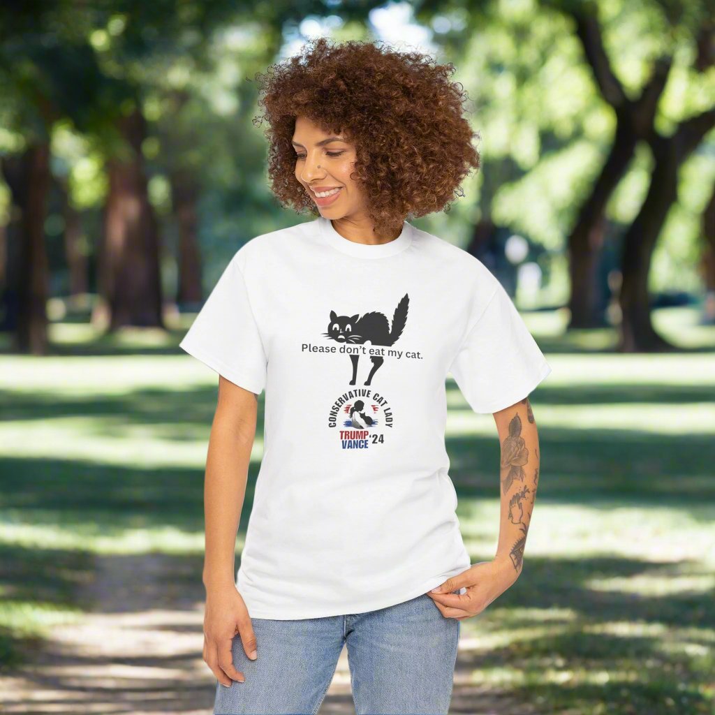 Don't Eat My Cat Trump 24 Unisex Heavy Cotton Tee - T-Shirt - EpiAl's Shop