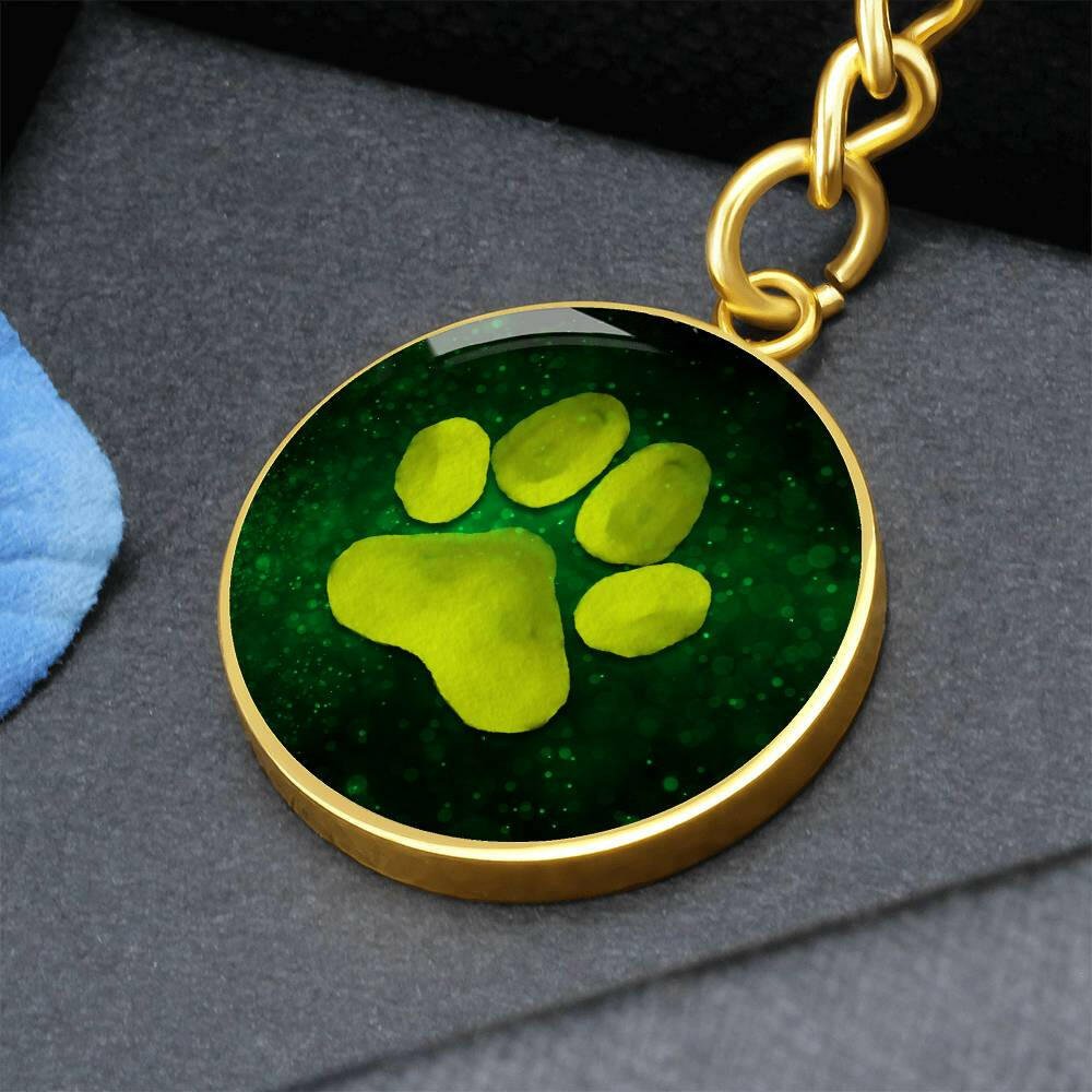 Dreamy Green Paw Keychain - Jewelry - Epileptic Al’s Shop