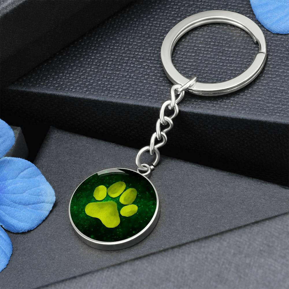 Dreamy Green Paw Keychain - Jewelry - Epileptic Al’s Shop