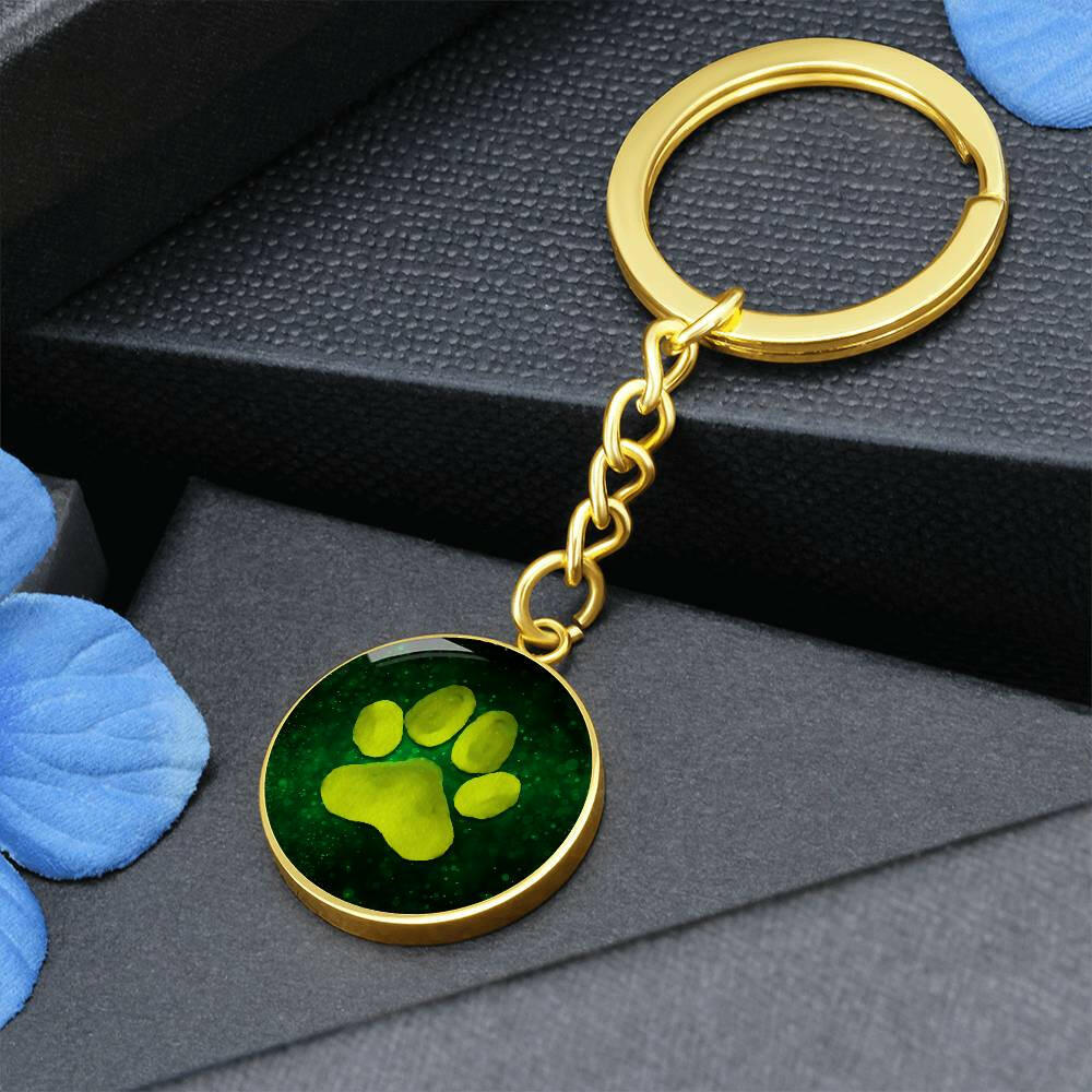 Dreamy Green Paw Keychain - Jewelry - Epileptic Al’s Shop