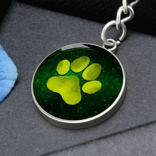 Dreamy Green Paw Keychain - Jewelry - Epileptic Al’s Shop