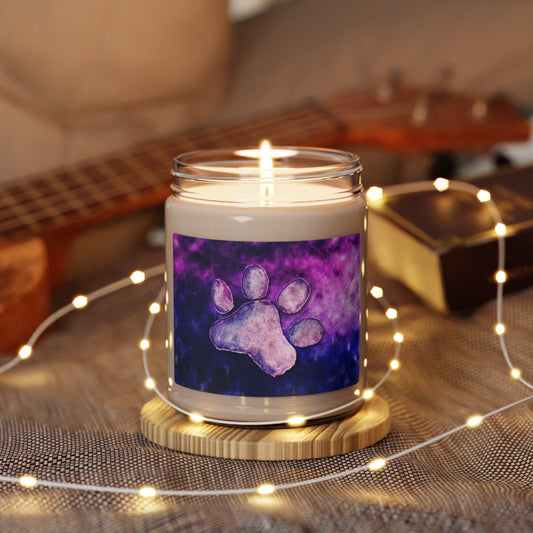 Dreamy Purple Paw Scented Soy Candle, 9oz - Home Decor - Epileptic Al’s Shop