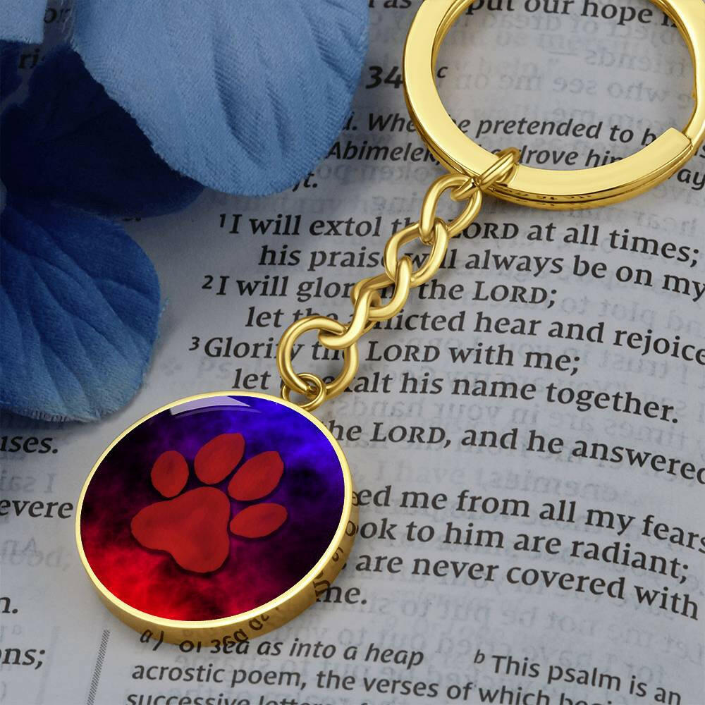 Dreamy Red Paw Keychain - Jewelry - Epileptic Al’s Shop