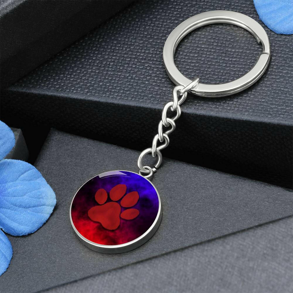 Dreamy Red Paw Keychain - Jewelry - Epileptic Al’s Shop