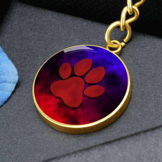 Dreamy Red Paw Keychain - Jewelry - Epileptic Al’s Shop