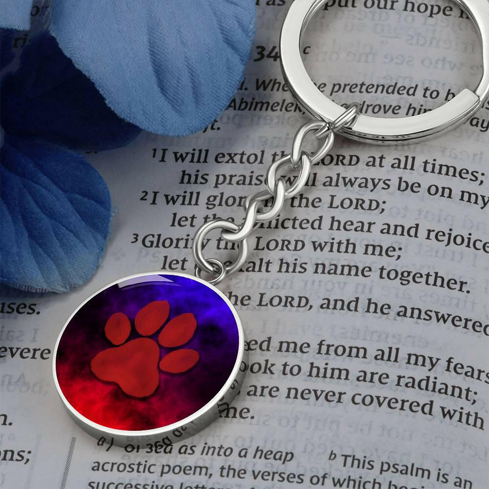 Dreamy Red Paw Keychain - Jewelry - Epileptic Al’s Shop