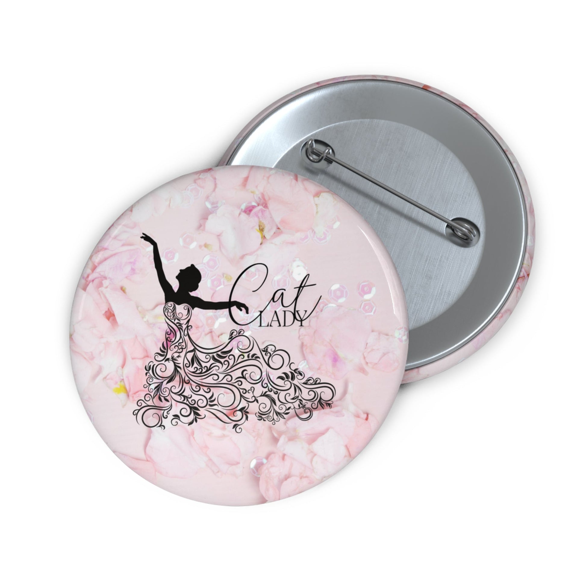 Dressy Cat Lady Pin Buttons - Accessories - EpiAl's Shop