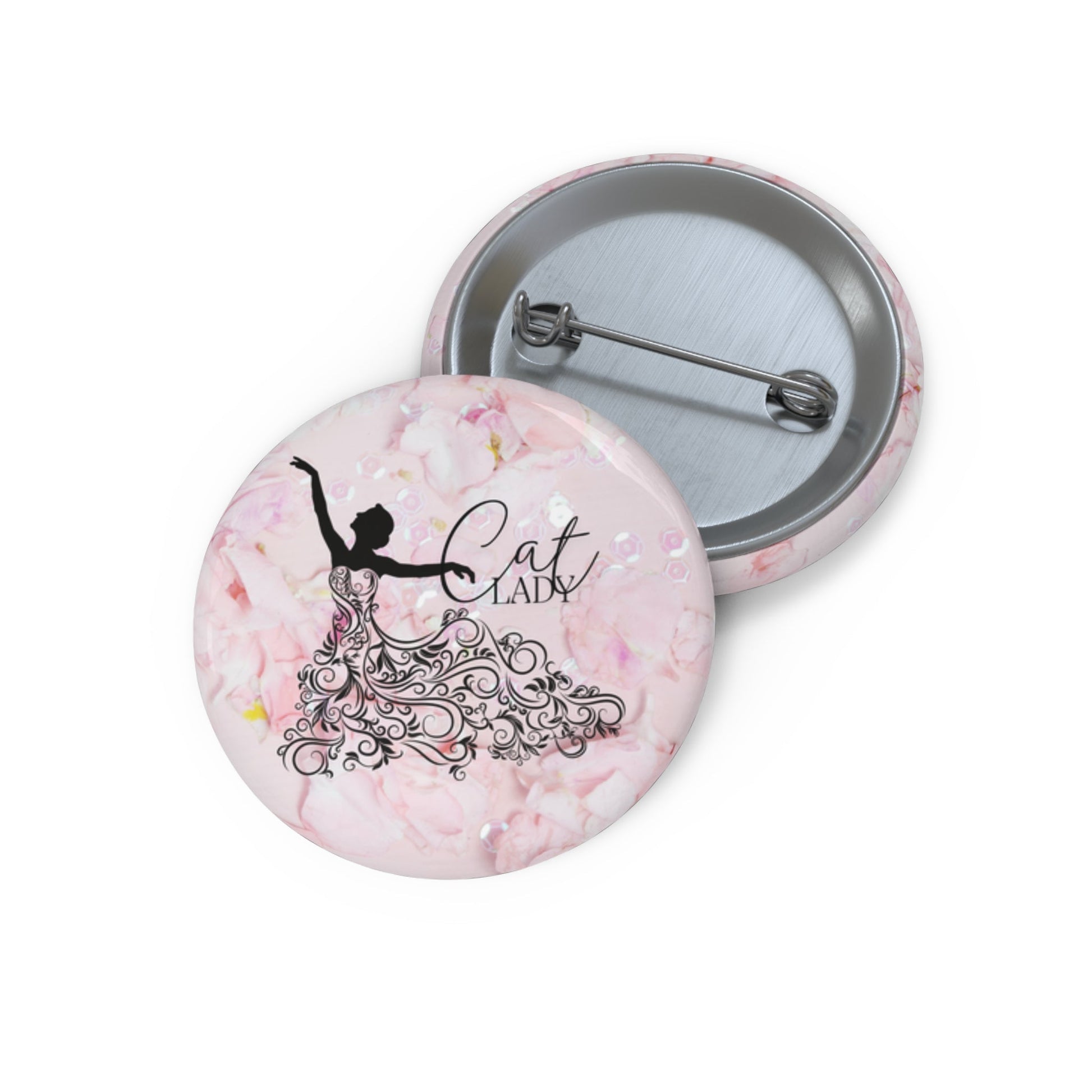 Dressy Cat Lady Pin Buttons - Accessories - EpiAl's Shop