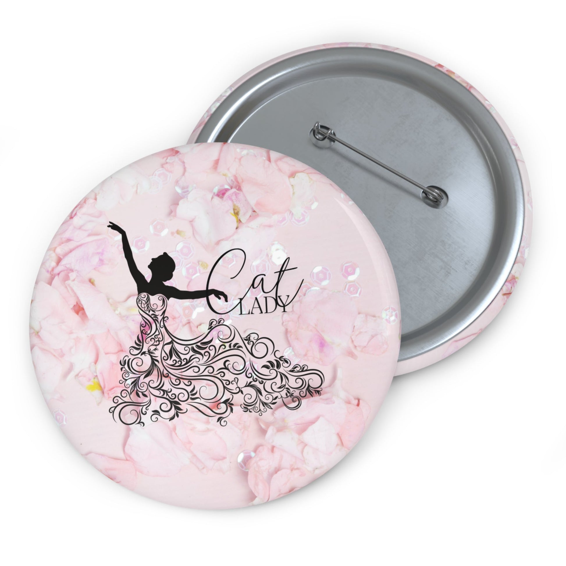 Dressy Cat Lady Pin Buttons - Accessories - EpiAl's Shop