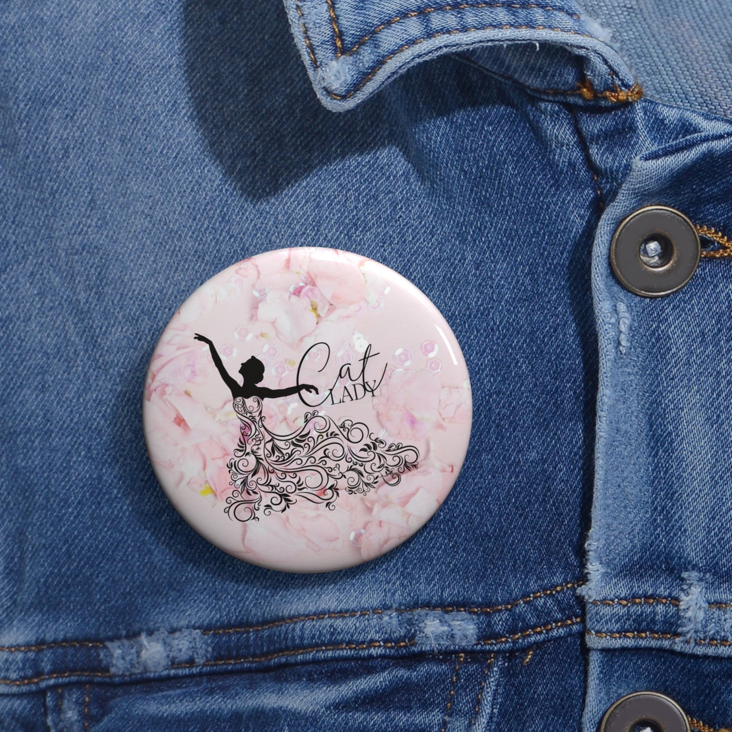 Dressy Cat Lady Pin Buttons - Accessories - EpiAl's Shop