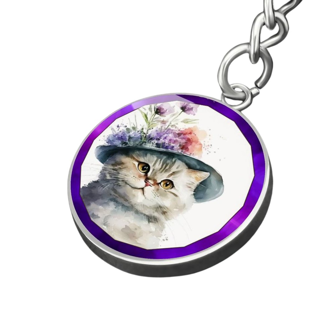 Easter Bonnet Kitty Keychain - Jewelry - Epileptic Al’s Shop