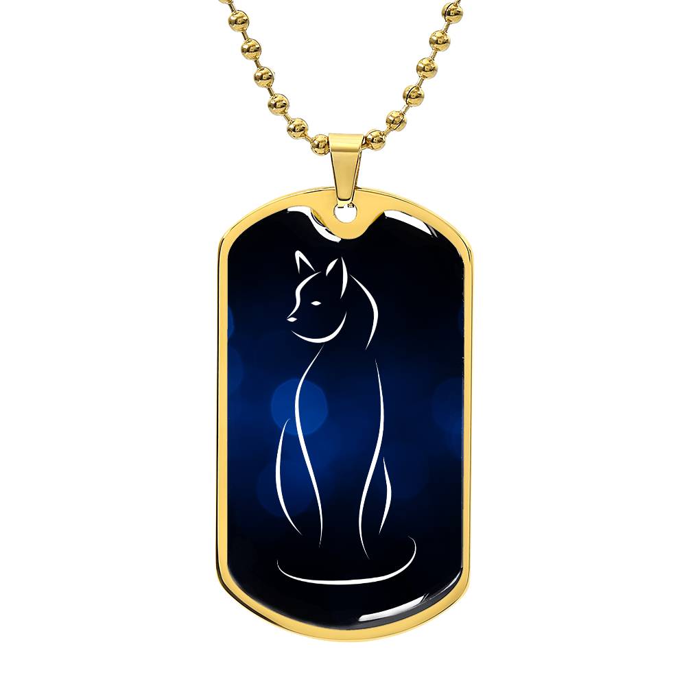 Elegant Kitty Profile Necklace - Jewelry - Epileptic Al’s Shop