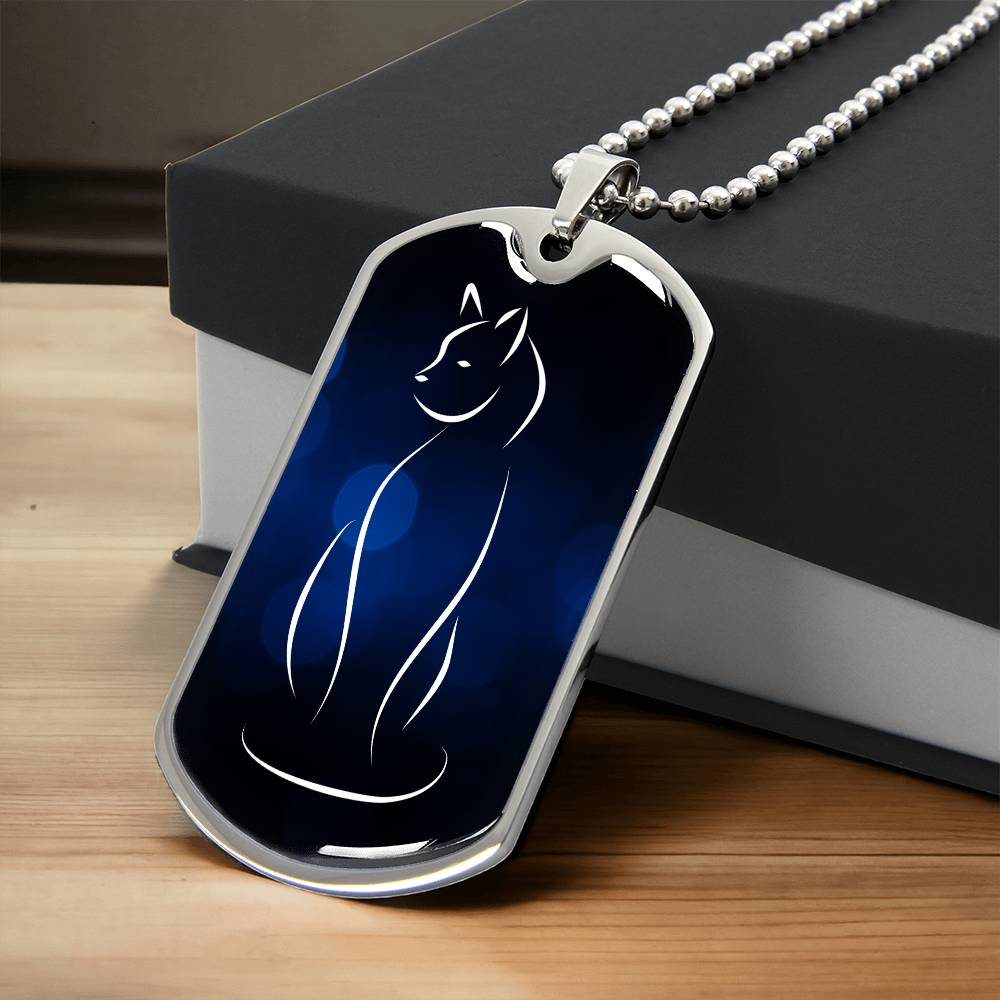 Elegant Kitty Profile Necklace - Jewelry - Epileptic Al’s Shop