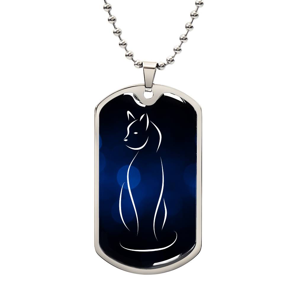 Elegant Kitty Profile Necklace - Jewelry - Epileptic Al’s Shop