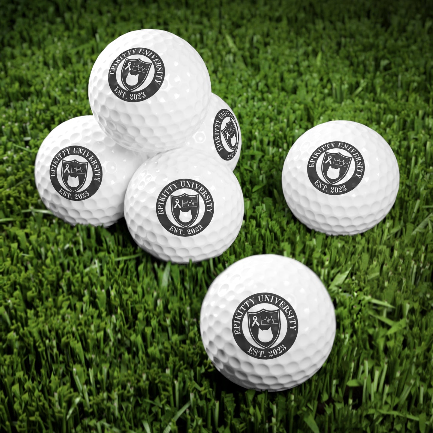 EpiKitty U Golf Balls, 6pcs - Accessories - Epileptic Al’s Shop