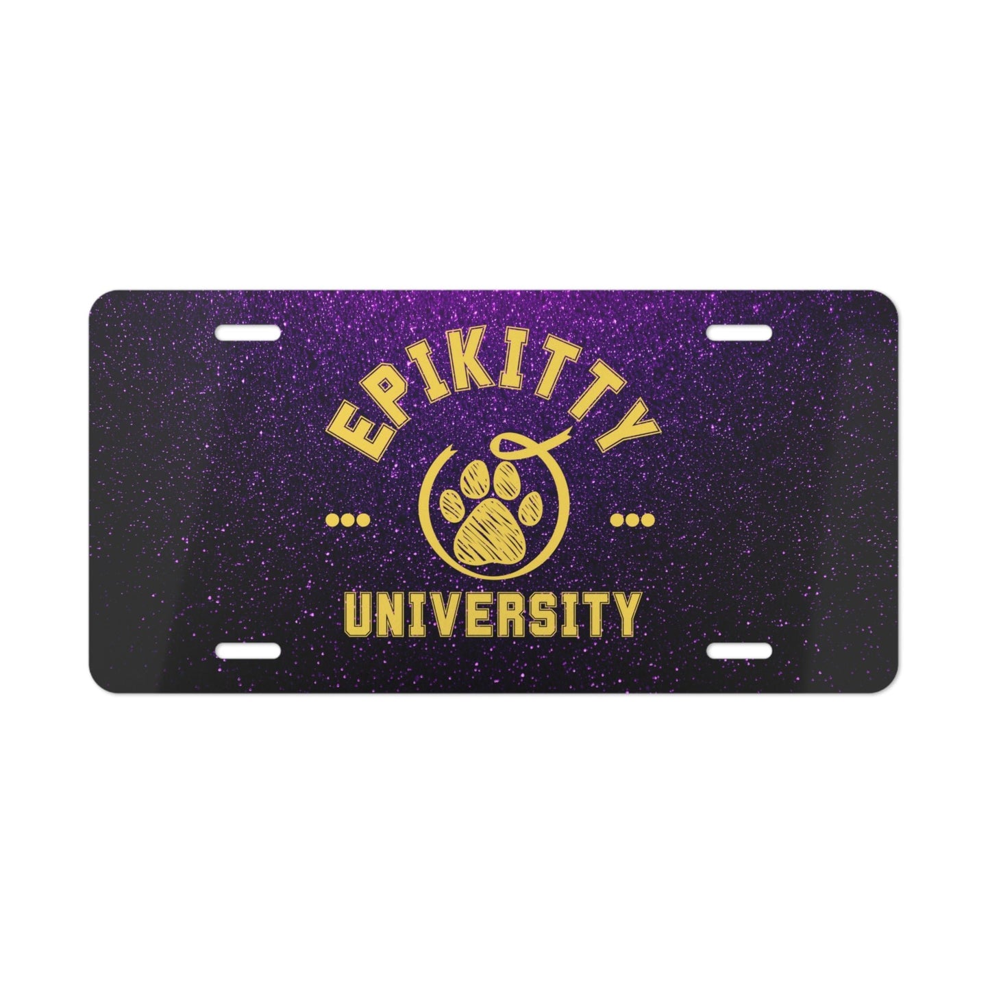 Epikitty U Purple Vanity Plate - Accessories - Epileptic Al’s Shop