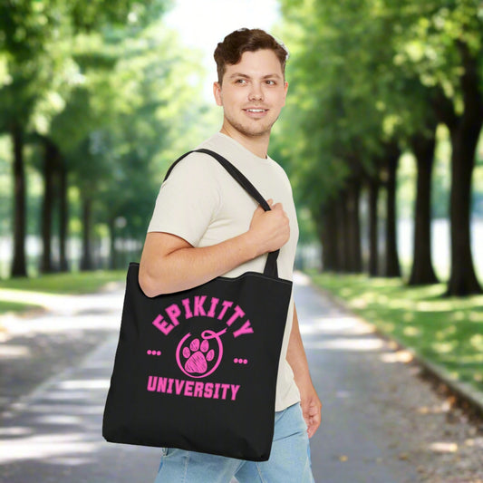 Epikitty U Tote Bag Black - Bags - Epileptic Al’s Shop