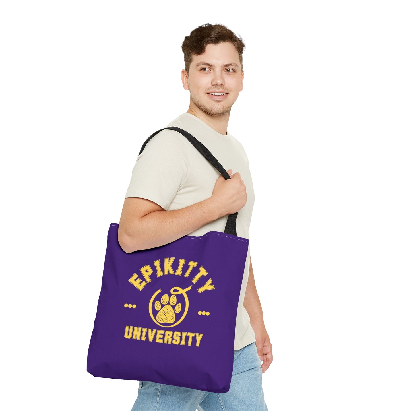 Epikitty U Tote Bag Purple - Bags - Epileptic Al’s Shop