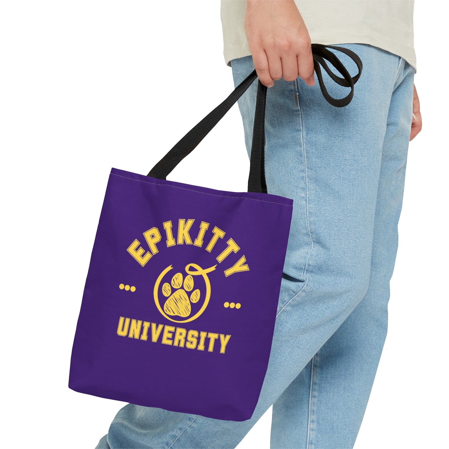 Epikitty U Tote Bag Purple - Bags - Epileptic Al’s Shop