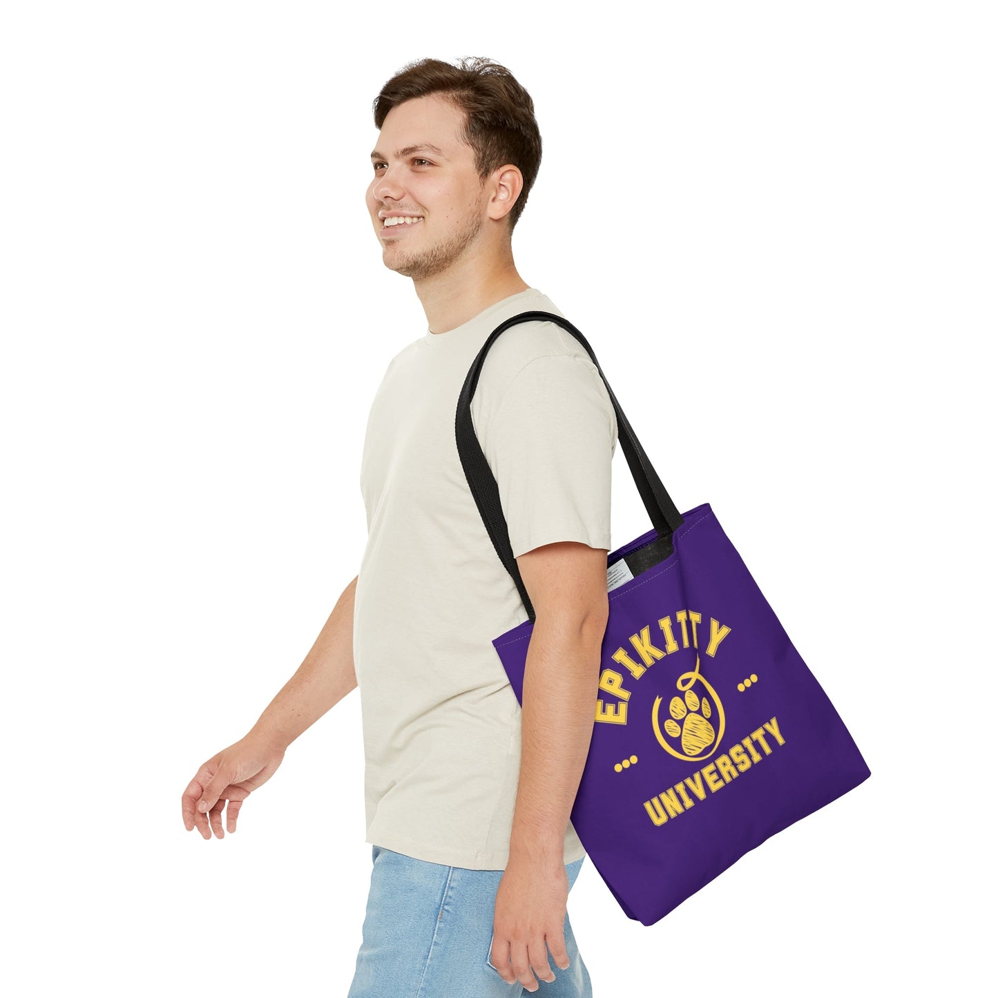 Epikitty U Tote Bag Purple - Bags - Epileptic Al’s Shop