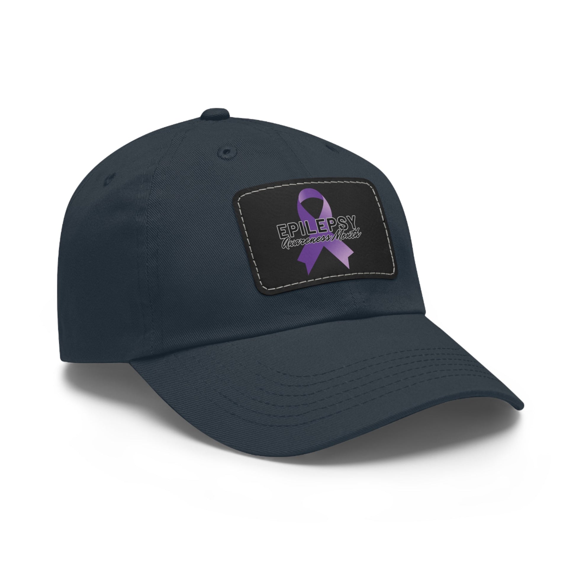 Epilepsy Awareness Hat with Leather Patch - Hats - Epileptic Al’s Shop