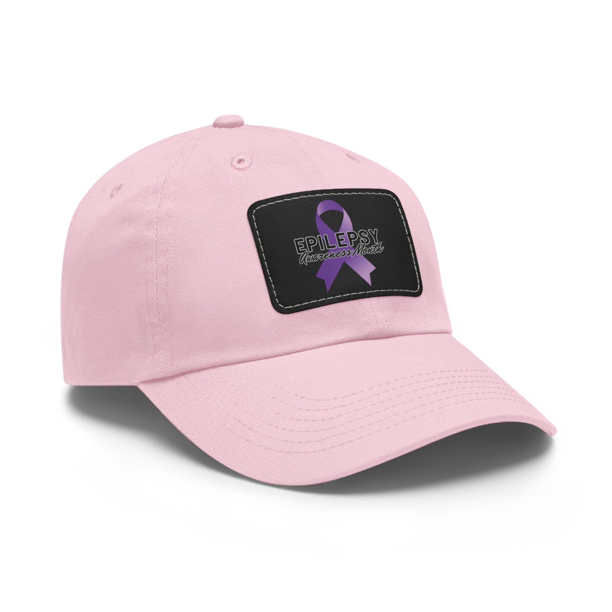 Epilepsy Awareness Hat with Leather Patch - Hats - Epileptic Al’s Shop