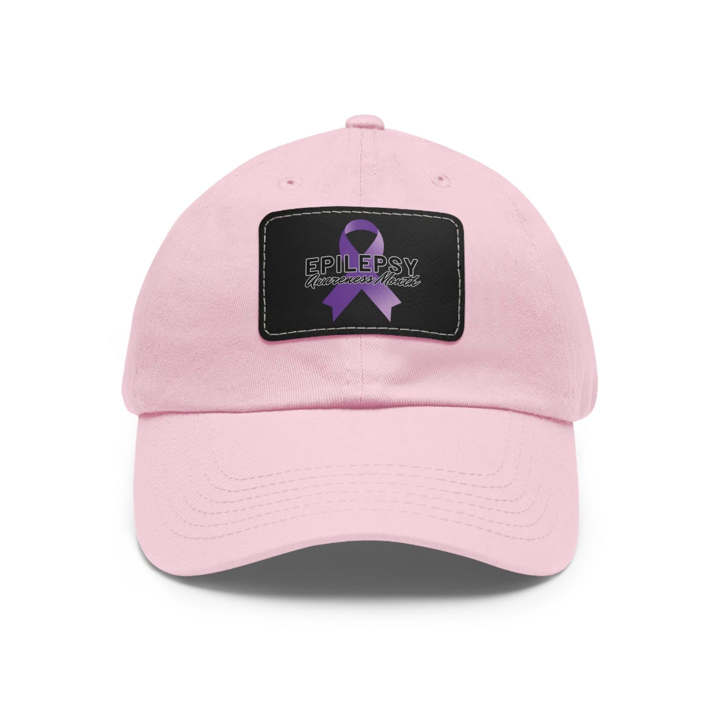 Epilepsy Awareness Hat with Leather Patch - Hats - Epileptic Al’s Shop